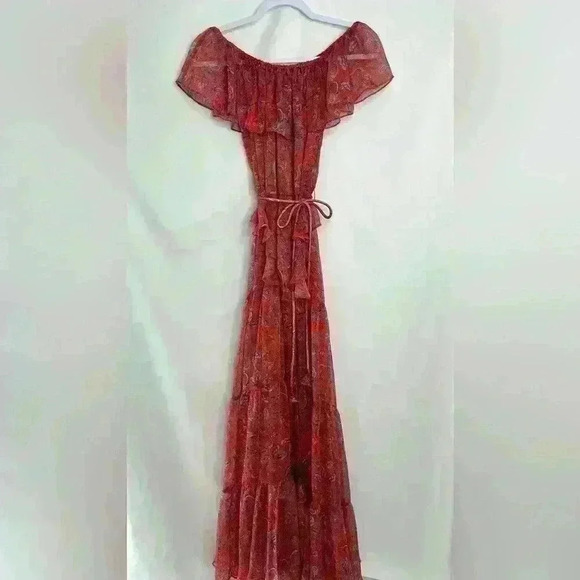 NEW Misa Los Angeles Kiera Maxi Dress in Aranciatta Paisley Size Xtra Small - Picture 7 of 16